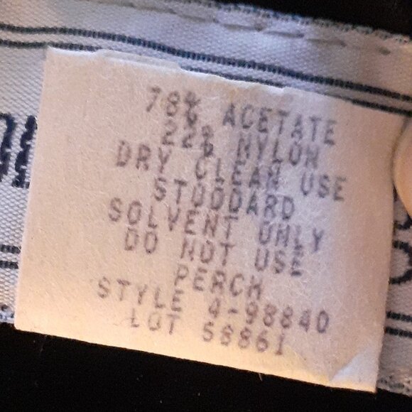 NORTON McNAUGHTON Women's Vintage Black Sparkly  Long Sleeve Jacket Size 12 - Picture 8 of 8